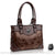 Sac Main Cuir Femme Style Western - modèle Café - Sac Roche ™