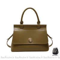 Sac Main Cuir Femme - modèle Vert / 25x15x10cm - Sac Roche ™