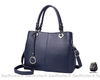 Sac Main Cuir Femme Vintage Bleu / 30X23X13Cm À