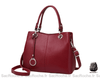 Sac Main Cuir Femme Vintage Rouge / 30X23X13Cm À