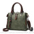 Sac Main Cuir Femme Vintage - modèle Vert / 24x13x23cm - Sac Roche ™
