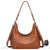 Sac Main Cuir Femme Zip - modèle Marron / 34x20x11cm - Sac Roche ™