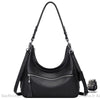 Sac Main Cuir Femme Zip Noir / 34X20X11Cm À