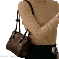 Sac Main Cuir Marron Femme - Sac Roche ™