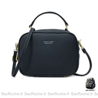 Sac Main Cuir Mini Bandoulière Amovible - modèle Noir - Sac Roche ™