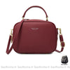 Sac Main Cuir Mini Bandoulière Amovible Rouge Sac À Main Femme
