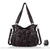 Sac Main Cuir Multipoche Format Femme - modèle Café - Sac Roche ™