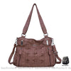 Sac Main Cuir Multipoche Format Femme Rose À