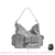 Sac Main Cuir Multipoches Femme - modèle Gris - Sac Roche ™