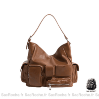 Sac Main Cuir Multipoches Femme - Sac Roche ™