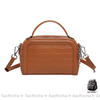 Sac Main Cuir Naturel Femme Marron / 21X8X14Cm À Main Femme