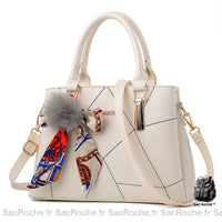 Sac main cuir petit - modèle Blanc - Sac Roche ™