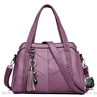 Sac main cuir petit décontracté - modèle Violet - Sac Roche ™
