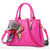 Sac main cuir petit - modèle Rose foncé - Sac Roche ™