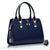 Sac main cuir polyester petit - modèle Bleu navy - Sac Roche ™