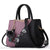 Sac main cuir pompon petit - modèle Violet - Sac Roche ™