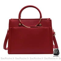 Sac Main Cuir Rouge Chic - Sac Roche ™