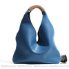 Sac Main Cuir Souple Femme Bleu / 30Cmx10Cmx23Cm À Main Femme