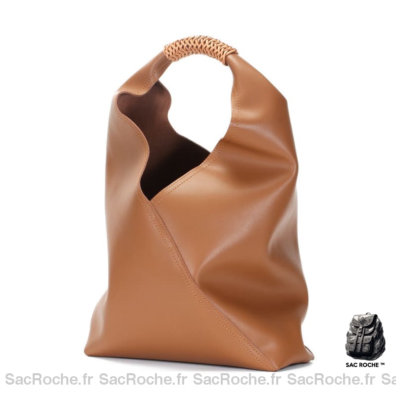 Sac Main Cuir Souple Femme Camel / 30Cmx10Cmx23Cm À Main Femme