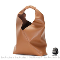 Sac main cuir souple femme - modèle Camel / 30cmx10cmx23cm - Sac Roche ™