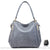 Sac Main Cuir Souple Femme - modèle Gris - Sac Roche ™