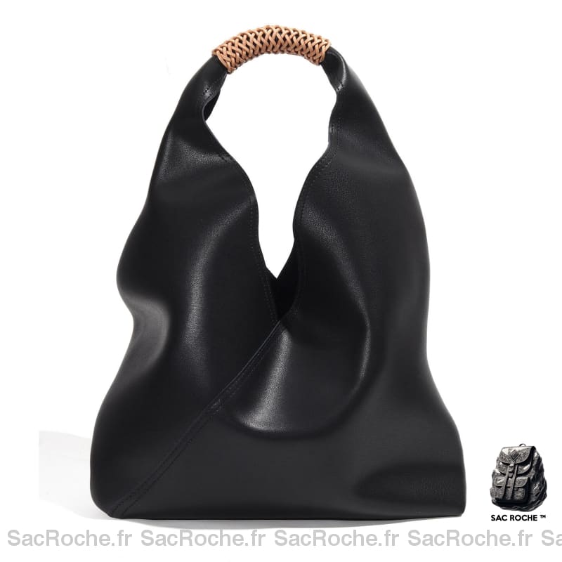 Sac Main Cuir Souple Femme Noir / 30Cmx10Cmx23Cm À Main Femme