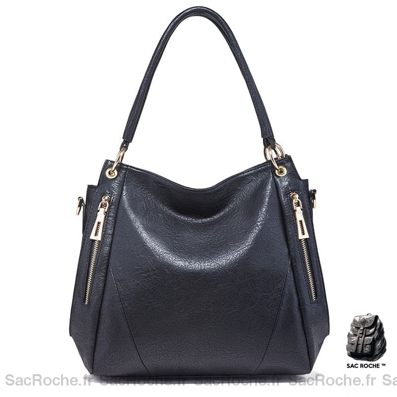 Sac Main Cuir Souple Femme Noir À