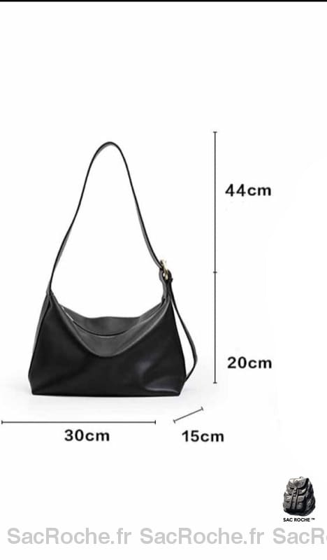 Sac Main Cuir Souple Femme Noir À