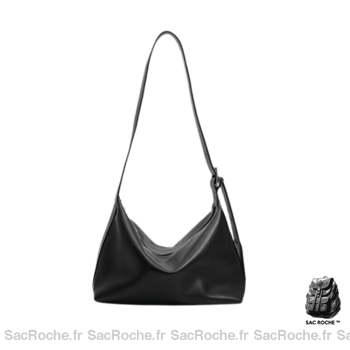 Sac Main Cuir Souple Femme Noir / M À