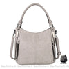 Sac Main Cuir Souple Gris Femme À