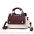Sac main cuir tendance petit - modèle Marron - Blanc - Sac Roche ™