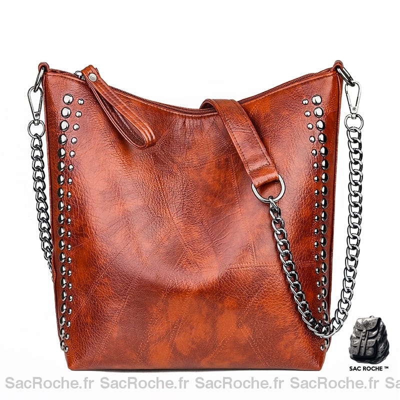 Sac Main Cuir Vintage Femme 3 À