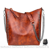 Sac Main Cuir Vintage Femme - modèle 3 - Sac Roche ™