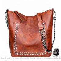 Sac Main Cuir Vintage Femme - modèle 4 - Sac Roche ™