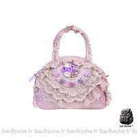 Sac Main Dentelle Femme - modèle Lavande / 30x20x15cm - Sac Roche ™