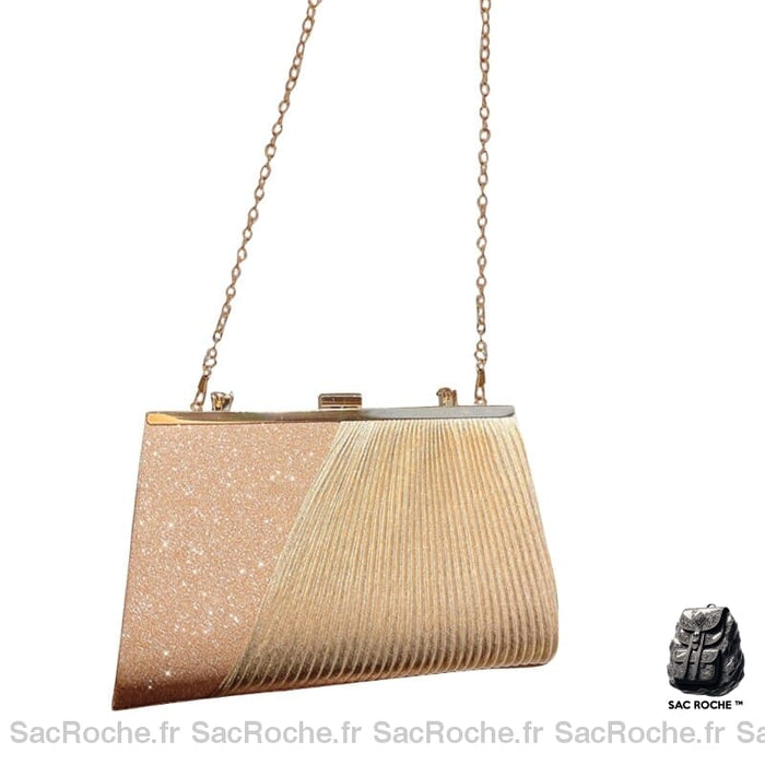 Sac Main Doré Femme À
