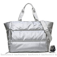 Sac Main Doudoune Femme - modèle Gris - Sac Roche ™