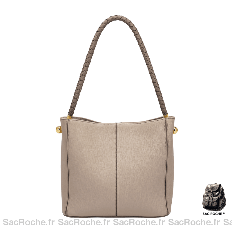 Sac Main Dur Femme Gris À
