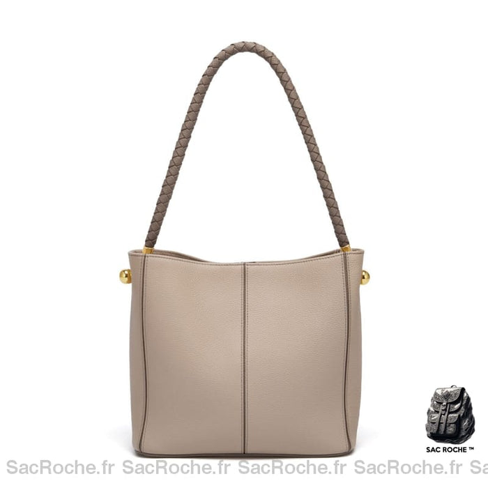 Sac Main Dur Femme Gris À