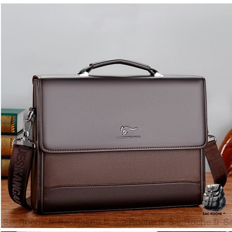 Sac Main Élégant Homme Pu Cartable