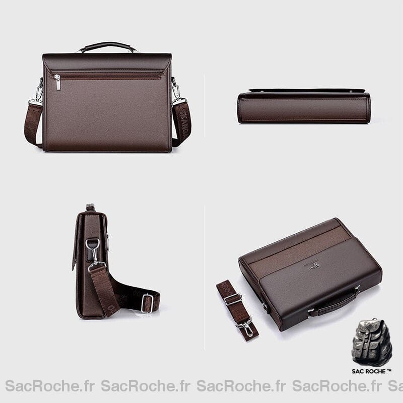 Sac Main Élégant Homme Pu Cartable