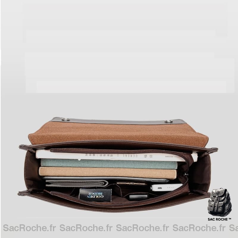 Sac Main Élégant Homme Pu Cartable