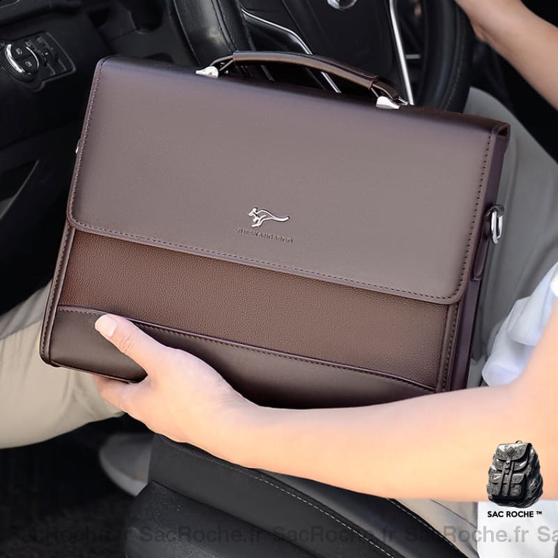 Sac Main Élégant Homme Pu Cartable