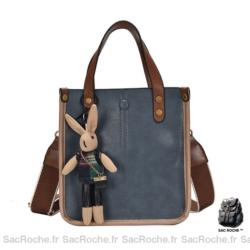 Sac Main Enfant Petit Taille Bleu / 22 X 23 X9Cm Petit Sac À