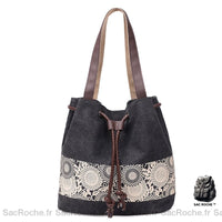 Sac Main Épaule Femme Noir / 30X29X12Cm À