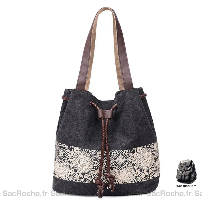 Sac Main Épaule Femme Noir / 30X29X12Cm À
