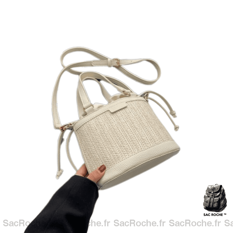 Sac Main Femme 18 Ans Blanc / 20X15X13Cm À