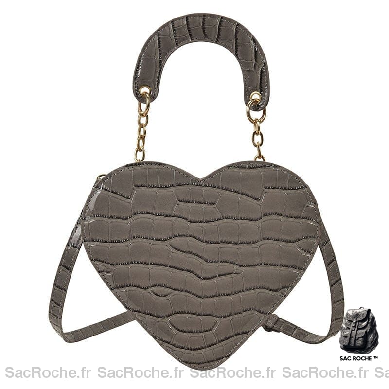 Sac Main Femme 2017 Gris Foncé / 23X8X20Cm À