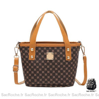 Sac Main Femme 2018 - modèle Marron / 18x7x16cm - Sac Roche ™