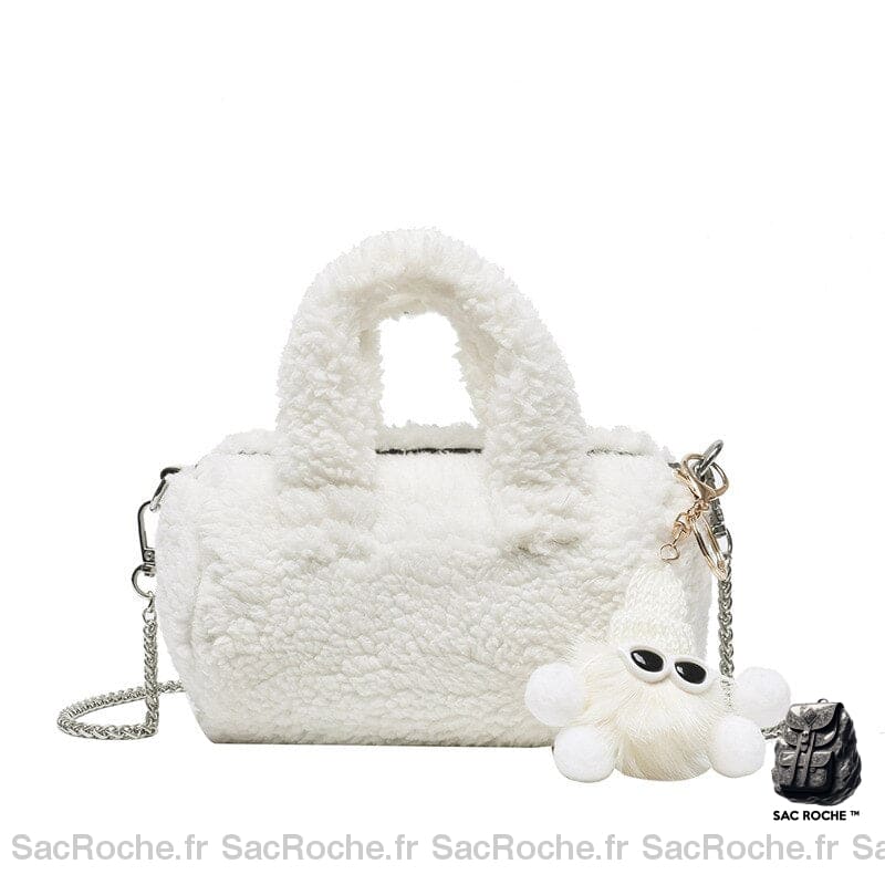 Sac Main Femme 2019 Nouveauté Blanc / 20X12X12Cm À